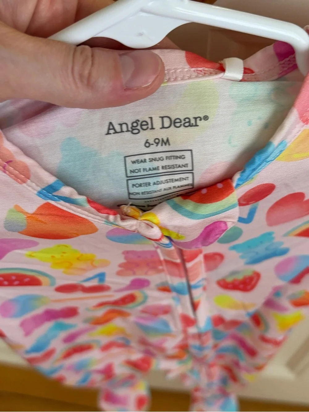 NWT Angel Dear Bamboo Lollipop & Gummy Bear Candy Footie Pajama 6-9M